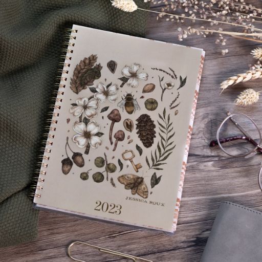 Jessica Roux kalender og notesbog