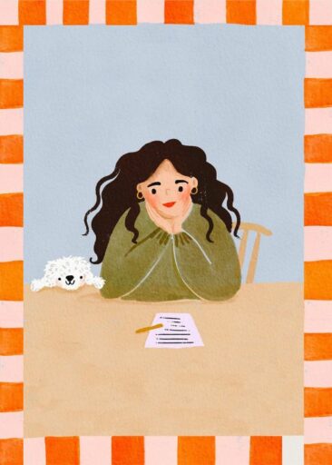 Girl at Desk af Martha Ratcliff