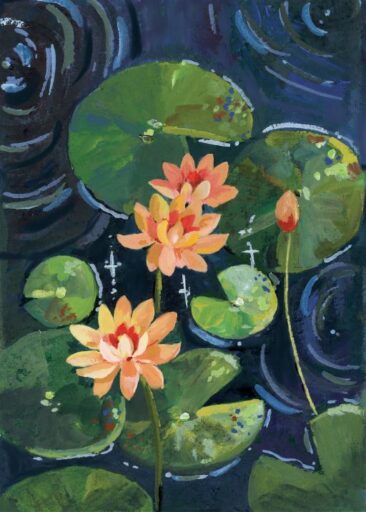 Lotus pond series af Zoe Art Garden